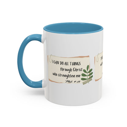 Triple scripture ceramic mug 11oz