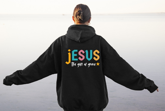 Jesus, the Gift of Grace Hooded Sweatshirt